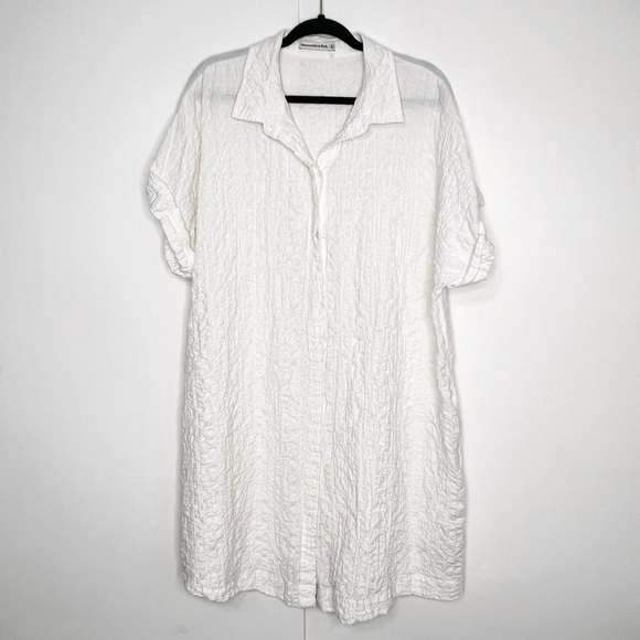 Abercrombie & Fitch Crinkle Button up Dress - Picture 2 of 6
